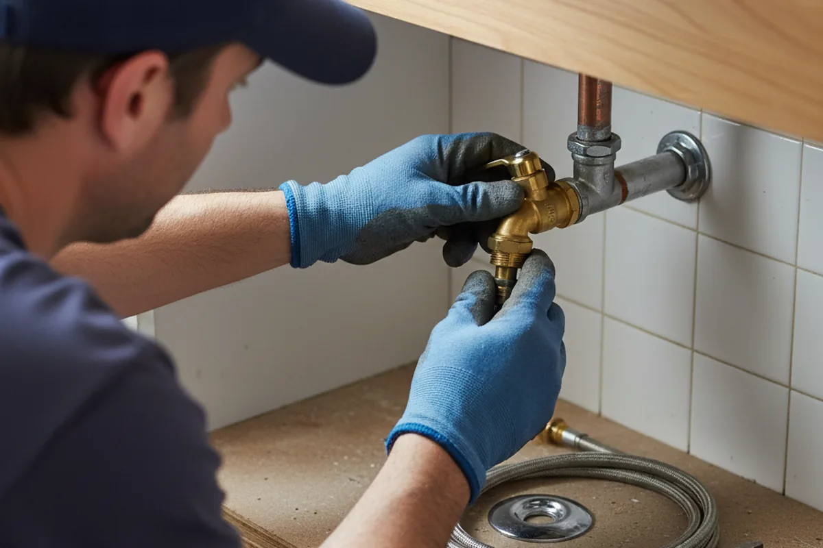 Shutoff valve and fitting work during Faucet and Fixture Repair in Gibbstown